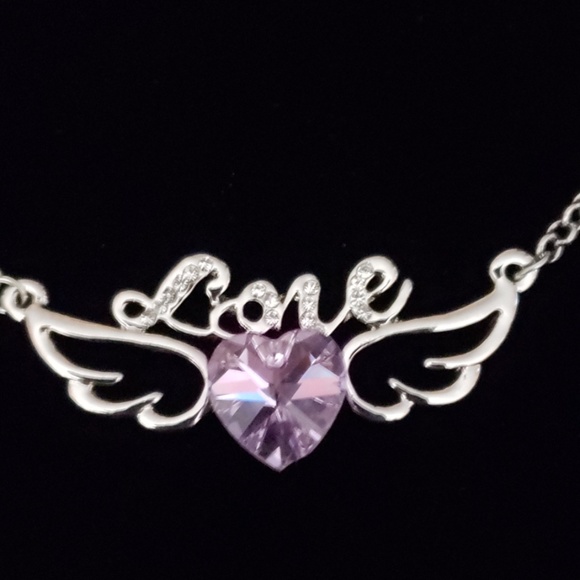 💕4 for $10 SALE Love Crystal Necklace - Picture 3 of 3